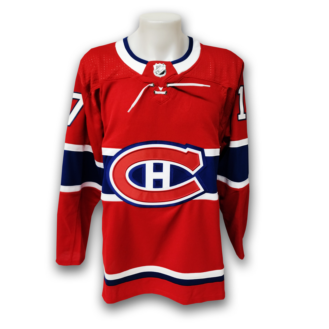 Georges Laraque Autographed Montreal Canadiens Home Adidas Jersey