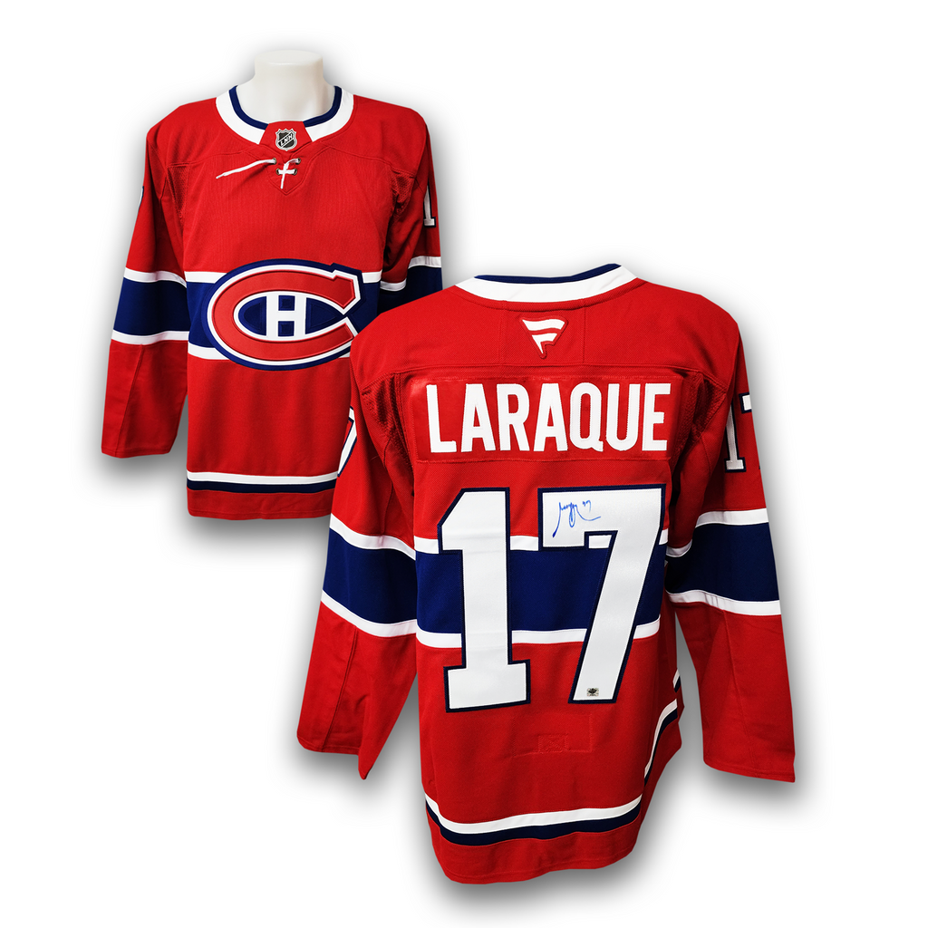 Georges Laraque Autographed Montreal Canadiens Home Fanatics