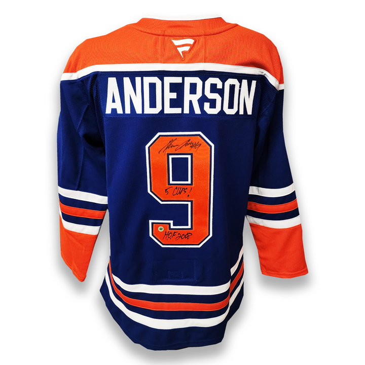 Glenn Anderson Autographed Edmonton Oilers Home Fanatics Premium Jersey
