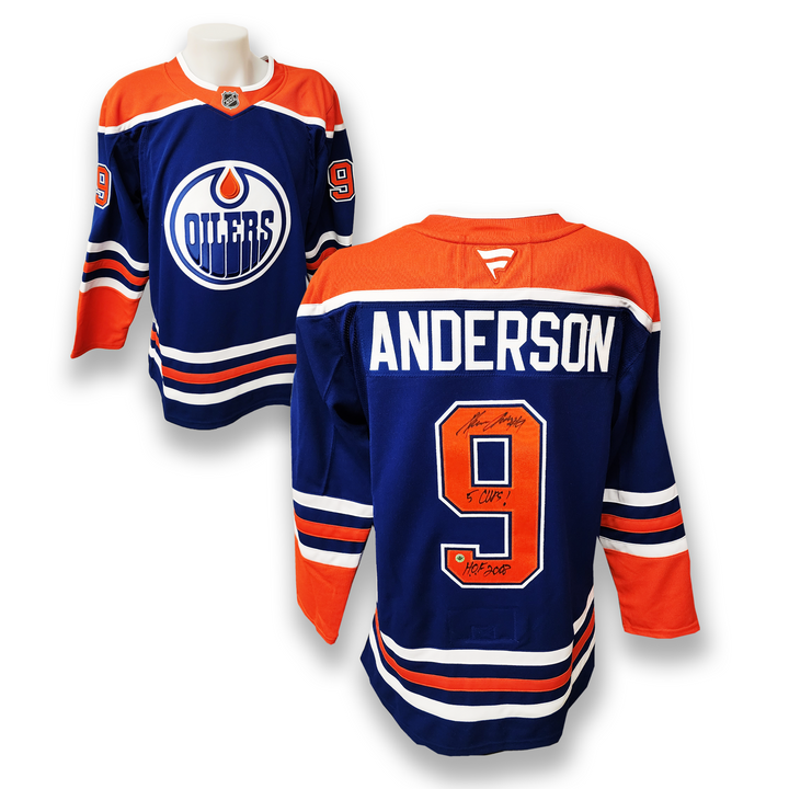 Glenn Anderson Autographed Edmonton Oilers Home Fanatics Premium Jersey
