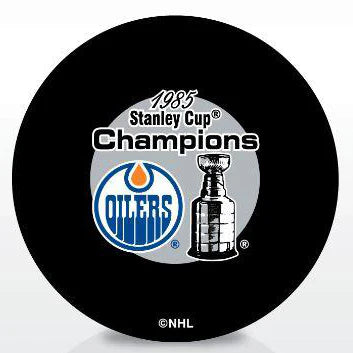 Pre-Order - Grant Fuhr Autographed Edmonton Oilers 1985 Stanley Cup Hockey Puck
