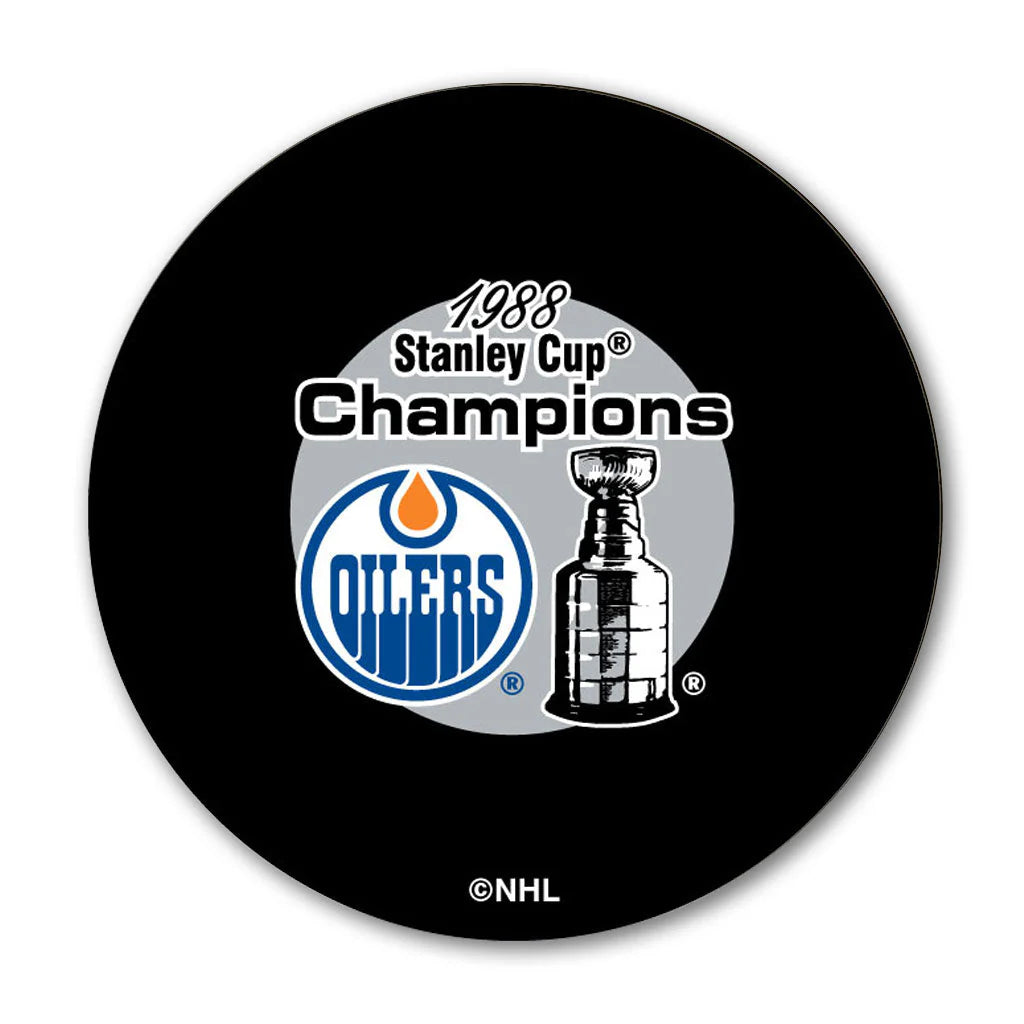 Pre-Order - Grant Fuhr Autographed Edmonton Oilers 1988 Stanley Cup Hockey Puck