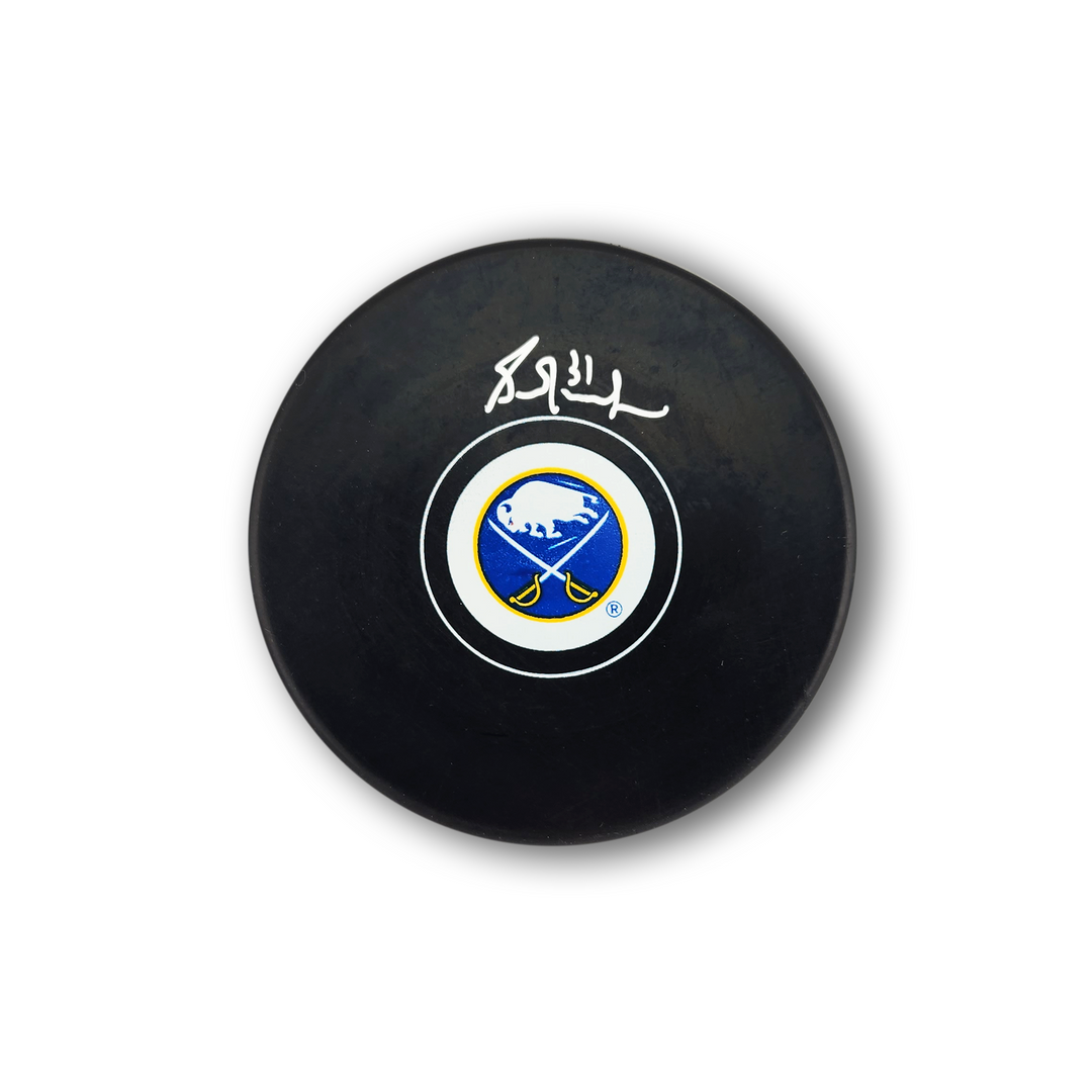 Grant Fuhr Autographed Buffalo Sabres Hockey Puck