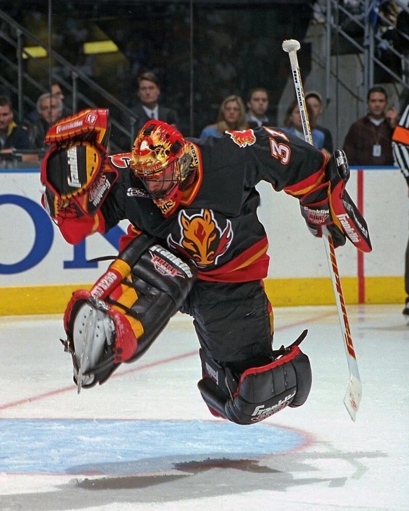 Pre-Order - Grant Fuhr Autographed Calgary Flames Home 8x10 Photo