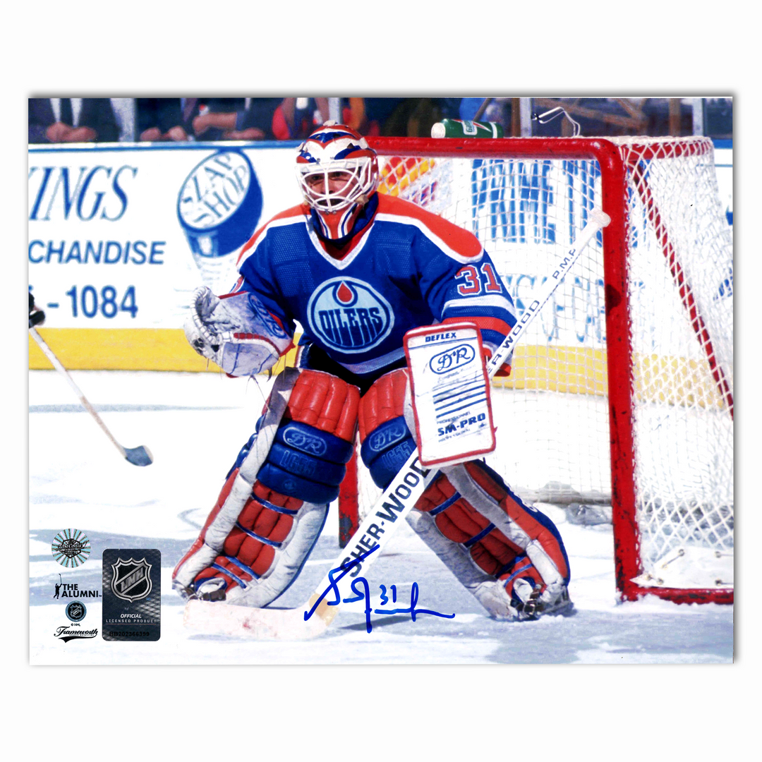 Grant Fuhr Autographed Edmonton Oilers Home Horizontal 8x10 Photo
