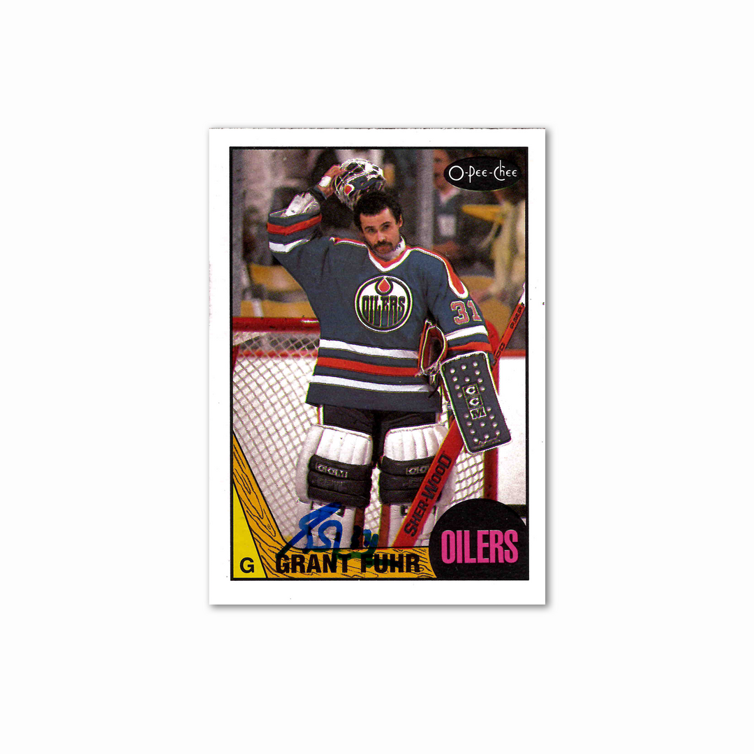 Grant Fuhr Autographed Edmonton Oilers OPC 