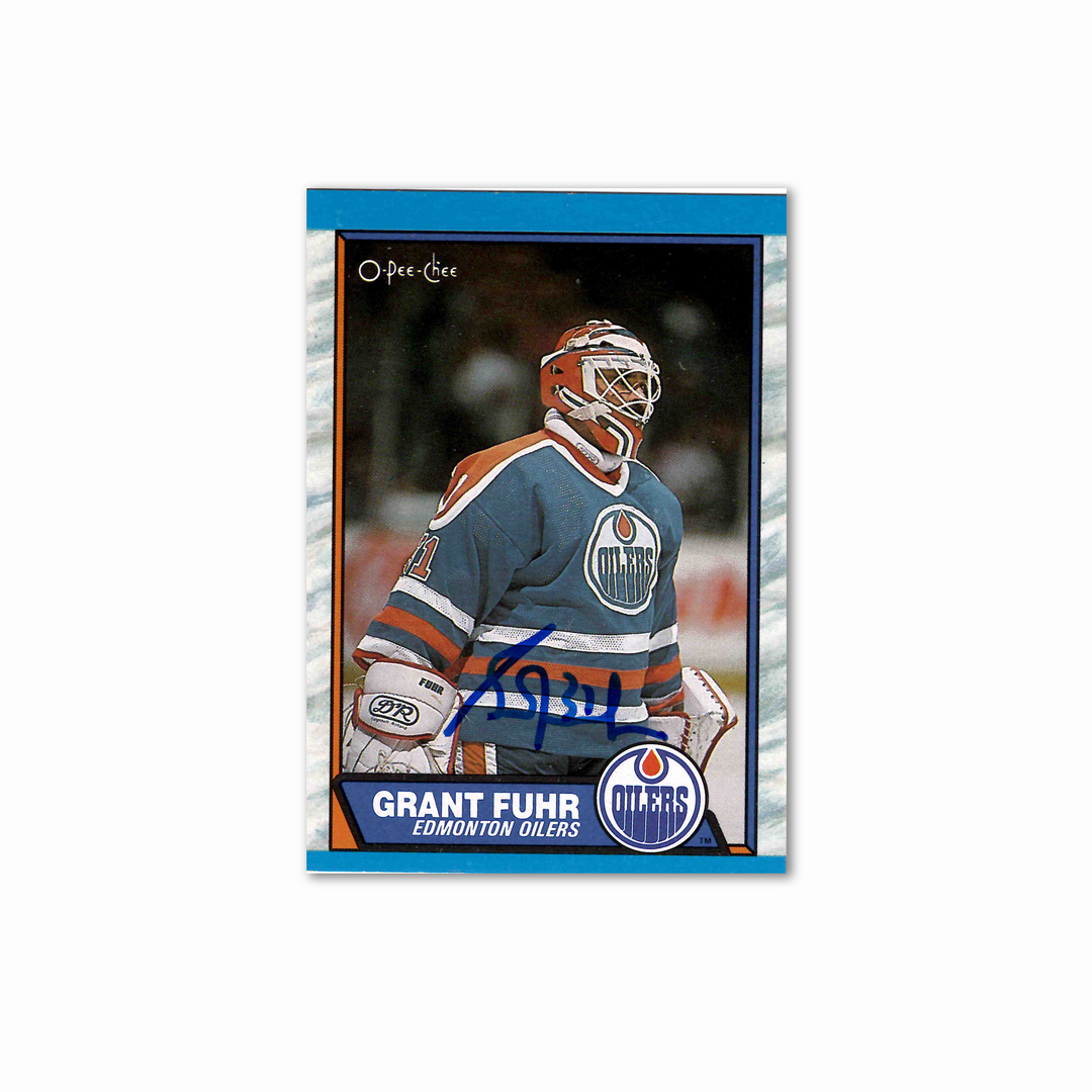 Grant Fuhr Autographed Edmonton Oilers OPC 