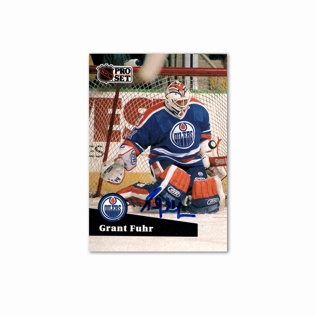 Grant Fuhr Autographed Edmonton Oilers Proset 