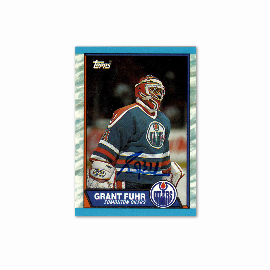 Grant Fuhr Autographed Edmonton Oilers Topps 