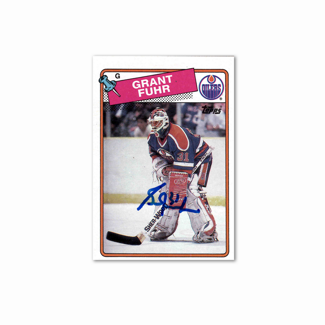 Grant Fuhr Autographed Edmonton Oilers Topps 