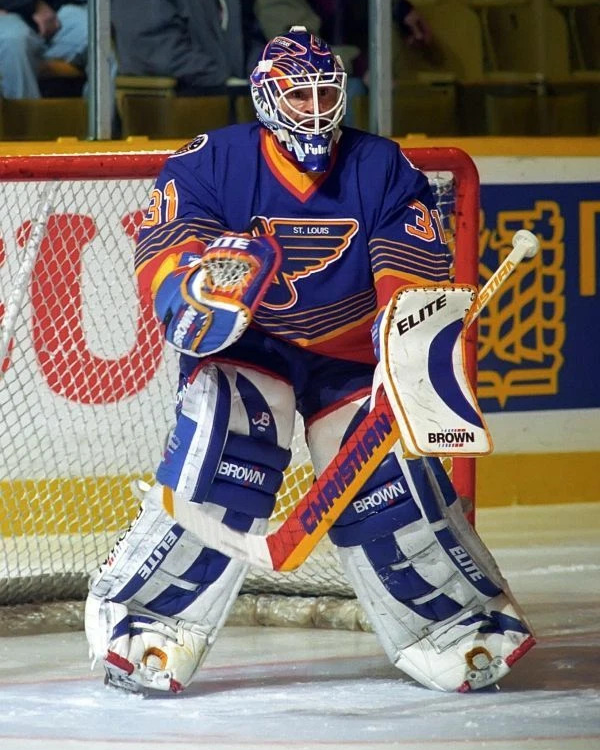 Pre-Order - Grant Fuhr Autographed St. Louis Blues Home 8x10 Photo