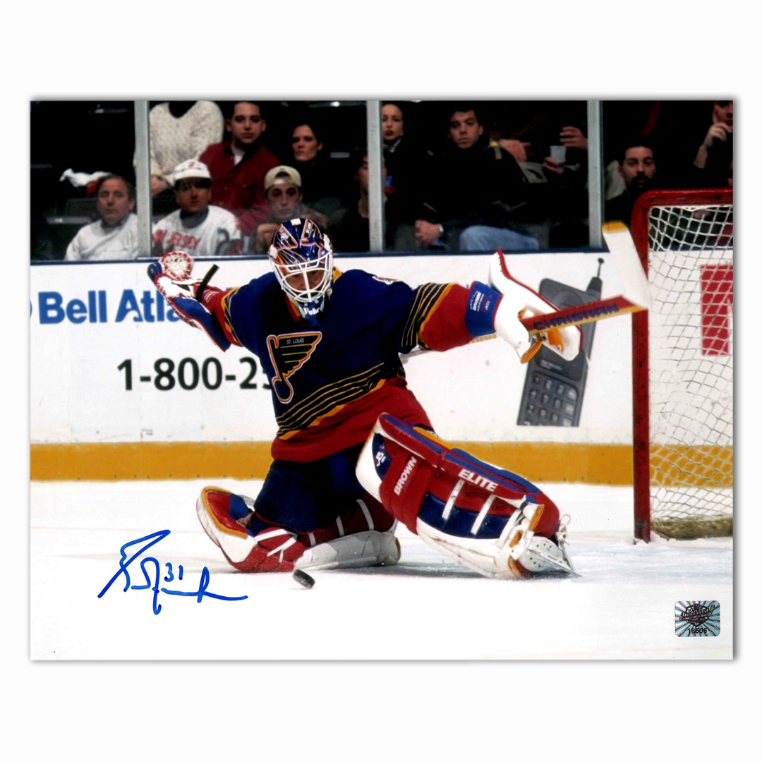 Grant Fuhr Autographed St. Louis Blues 8x10 Photo 