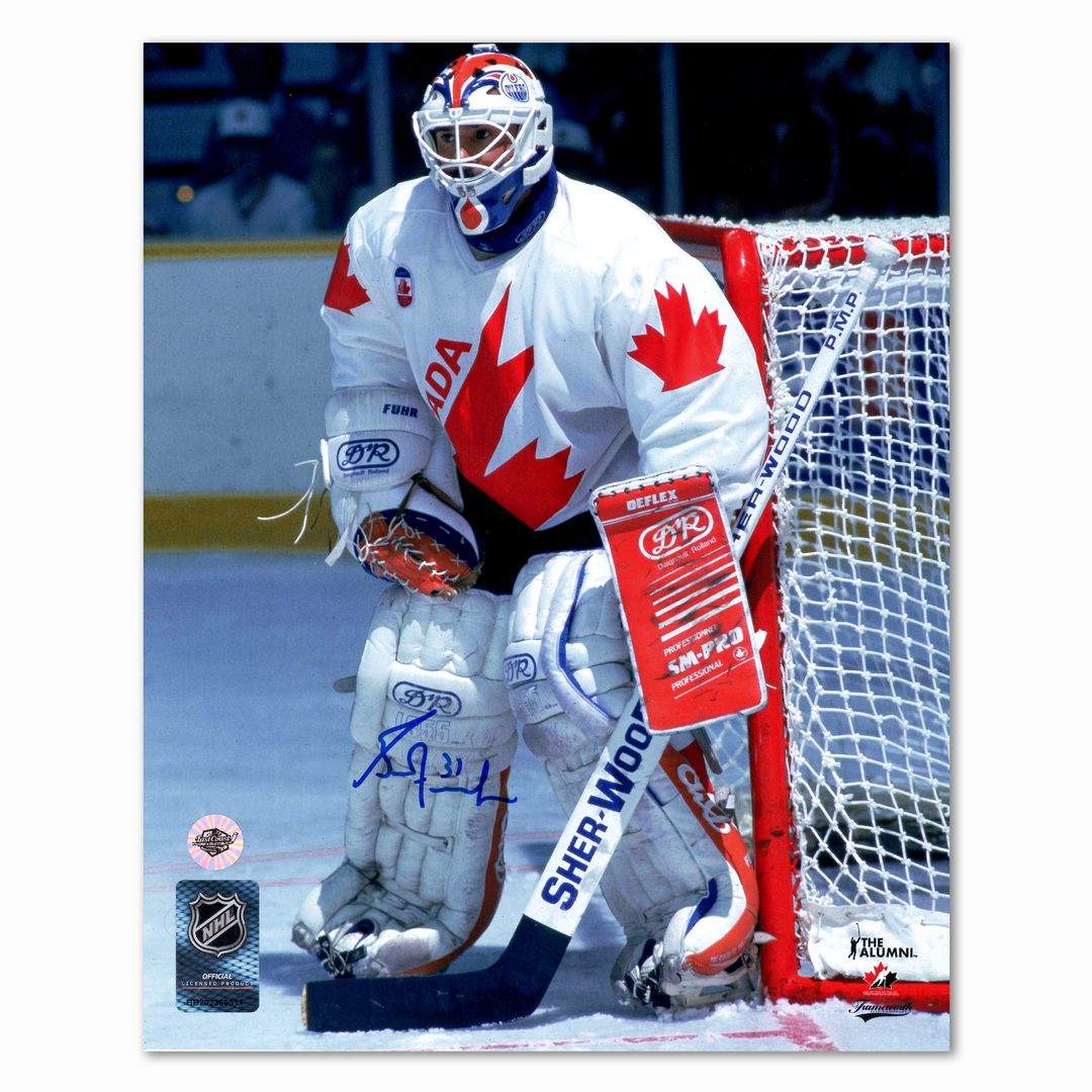 Grant Fuhr Autographed Team Canada 8x10 Photo