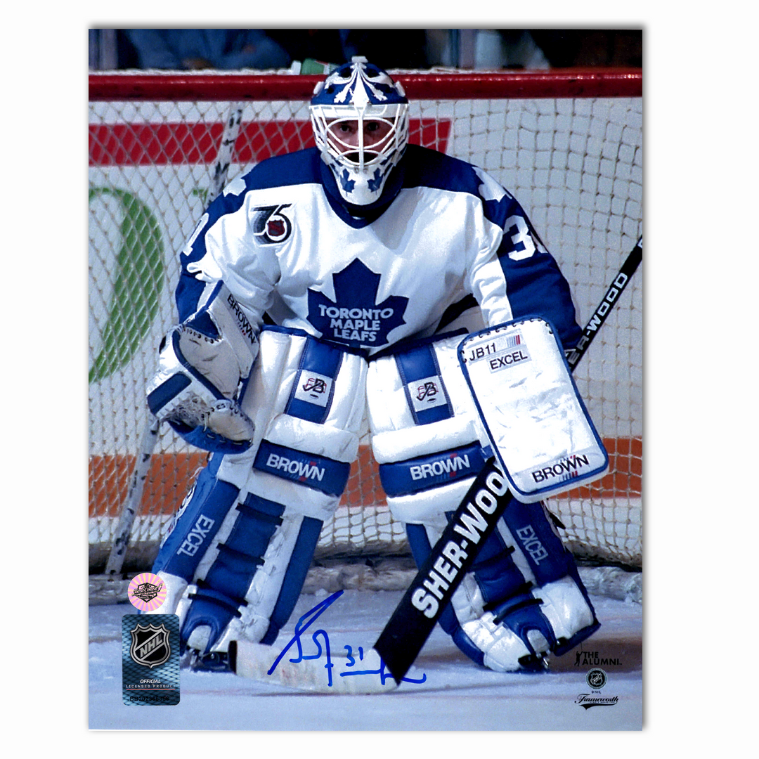 Grant Fuhr Autographed Toronto Maple Leafs Away 8x10 Photo
