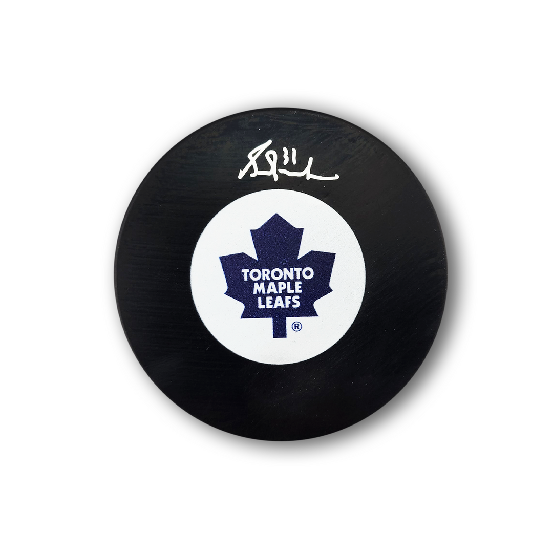 Grant Fuhr Autographed Toronto Maple Leafs Hockey Puck