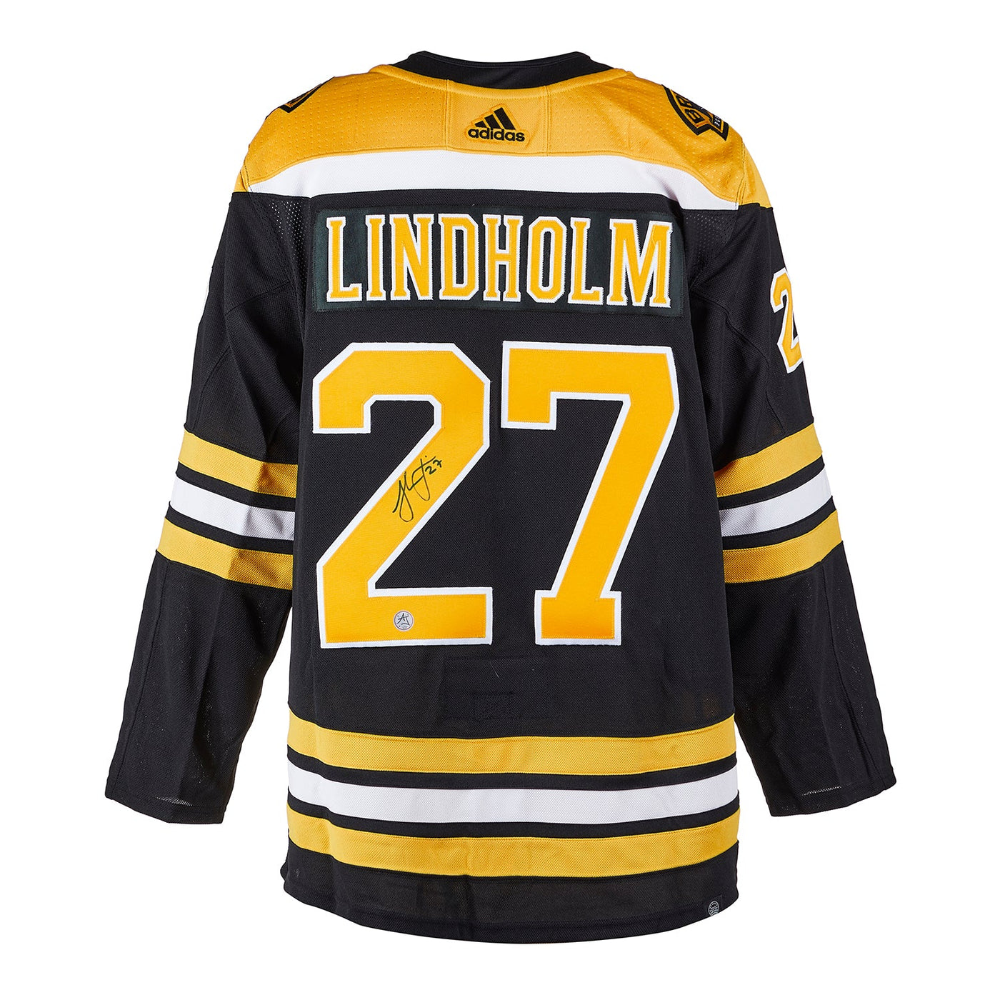 Hampus Lindholm Autographed Boston Bruins Adidas Jersey