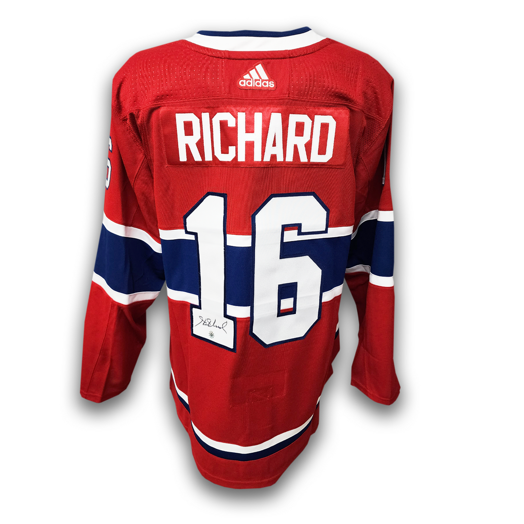 Henri Richard Autographed Montreal Canadiens Home Adidas Jersey