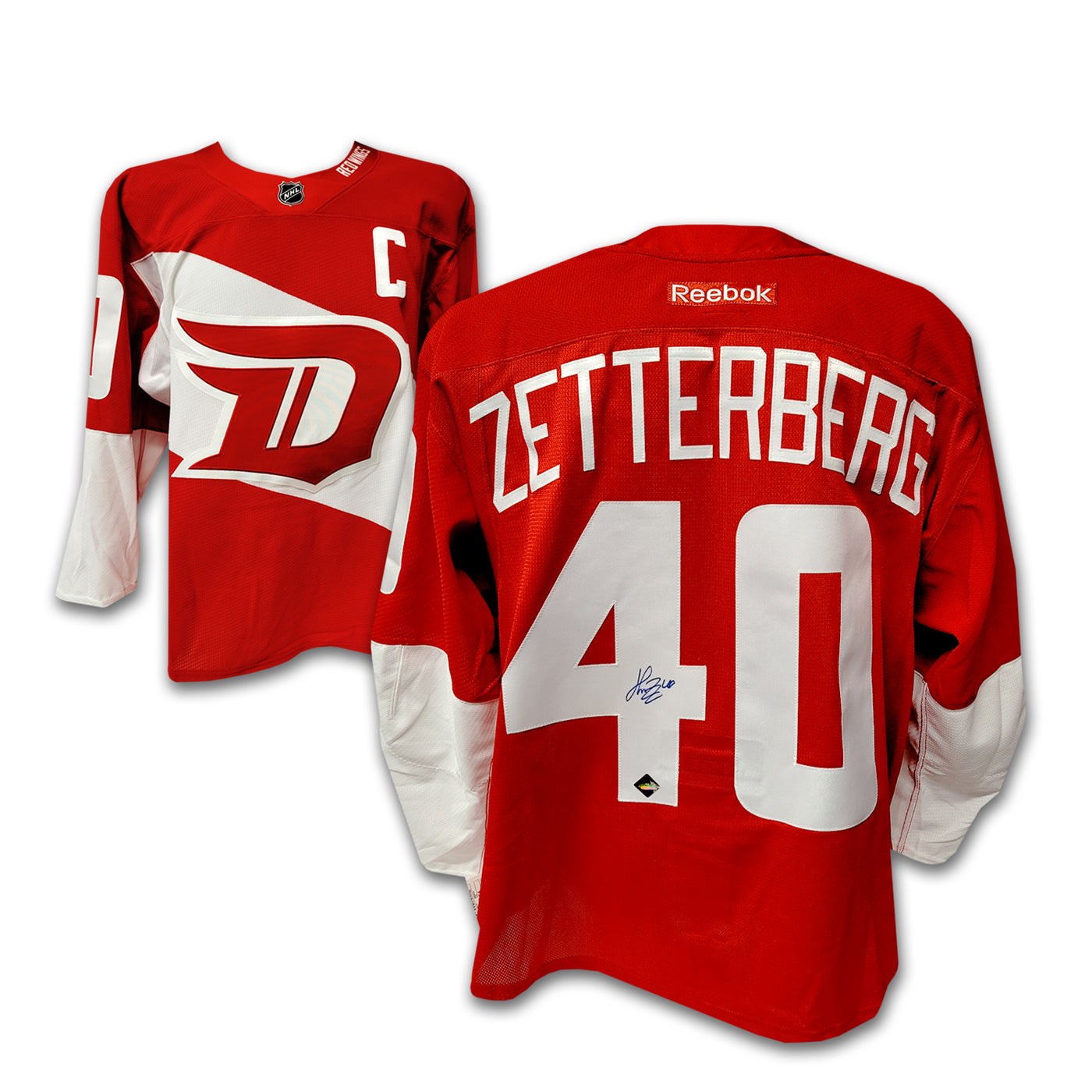 Henrik Zetterberg Detroit Red Wings 2016 Stadium Series Team Issued Reebok Jersey