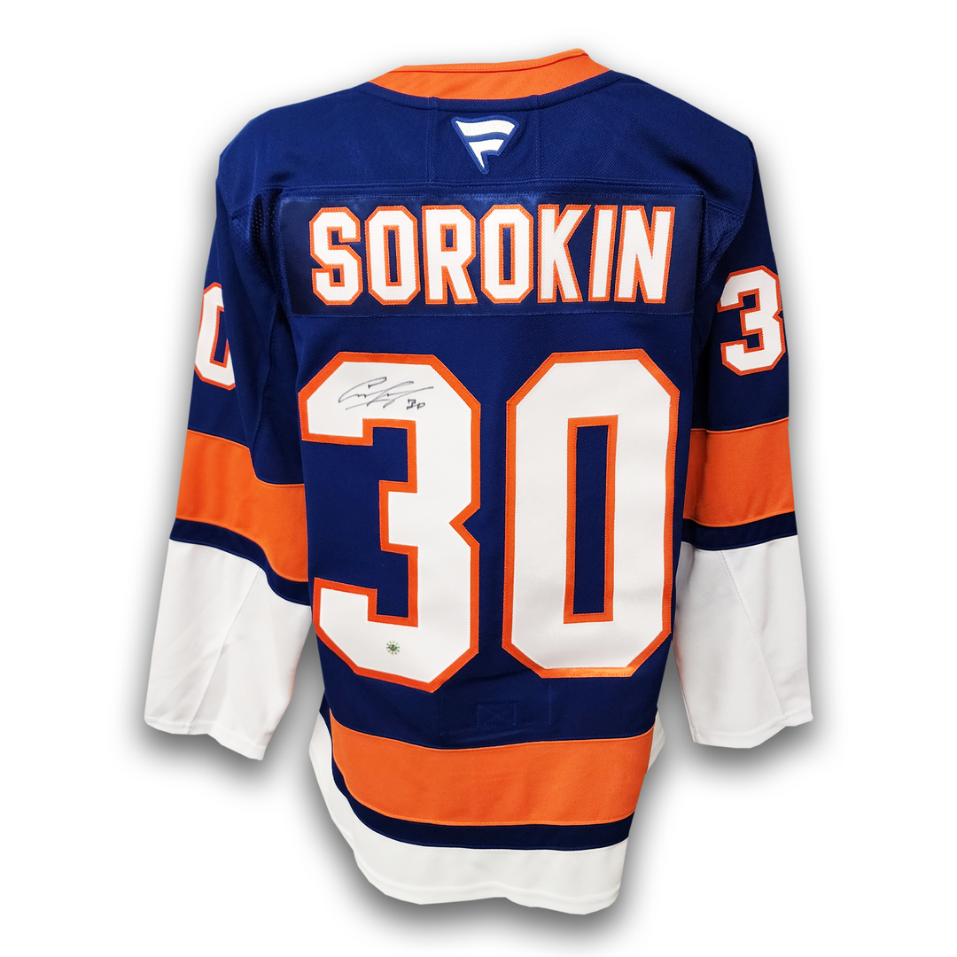 Ilya Sorokin Autographed New York Islanders Home Fanatics Premium Jersey