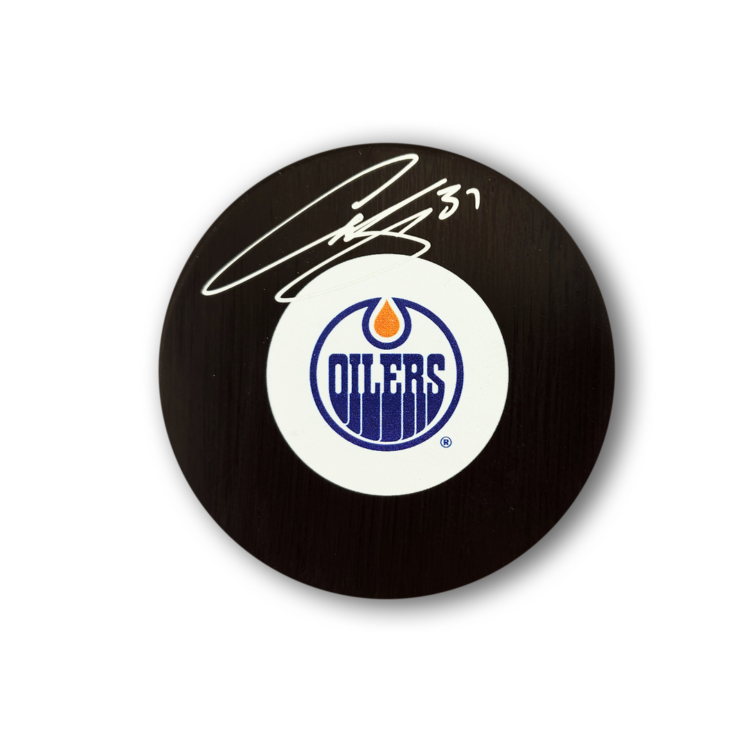 Curtis Joseph Autographed Edmonton Oilers Hockey Puck