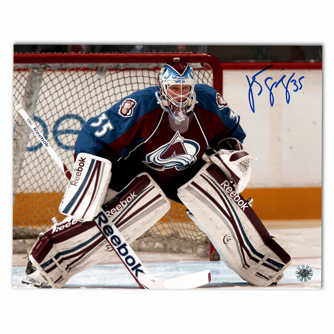 Jean-Sebastien Giguere Autographed Colorado Avalanche Home Horizontal 8x10 Photo