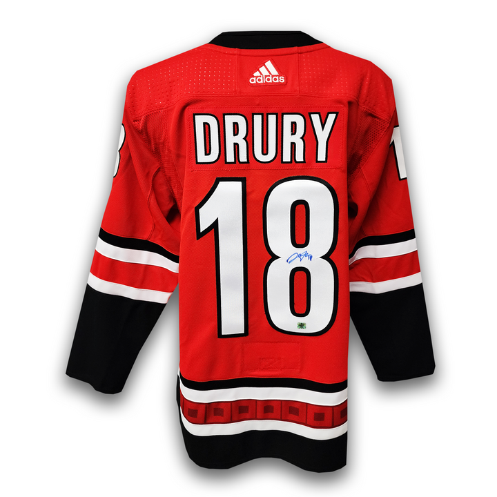 Jack Drury Autographed Carolina Hurricanes Home Adidas Jersey