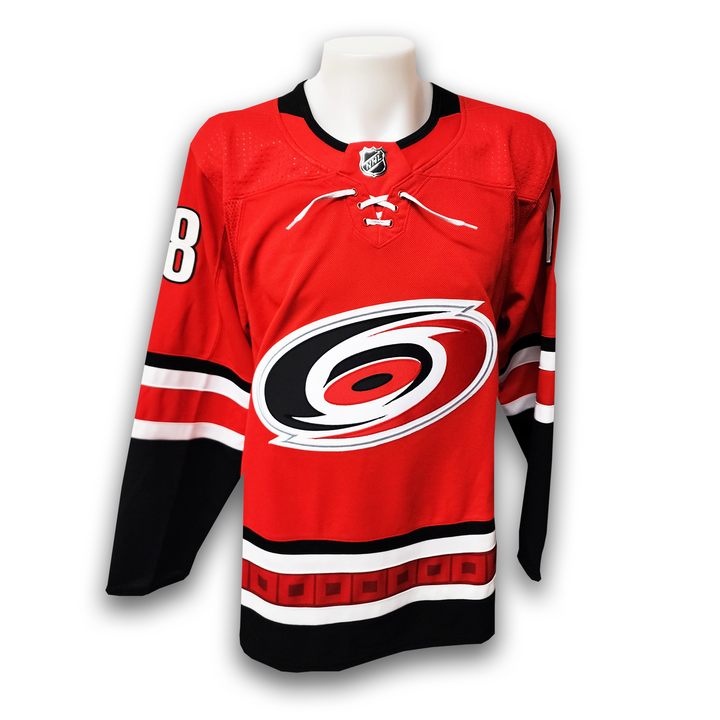 Jack Drury Autographed Carolina Hurricanes Home Adidas Jersey
