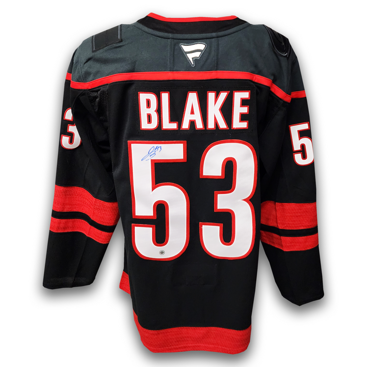 Jackson Blake Autographed Carolina Hurricanes Home Fanatics Premium Jersey