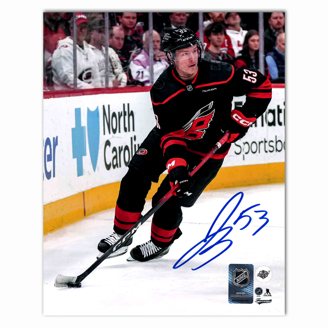 Jackson Blake Autographed Carolina Hurricanes Home 8x10 Photo