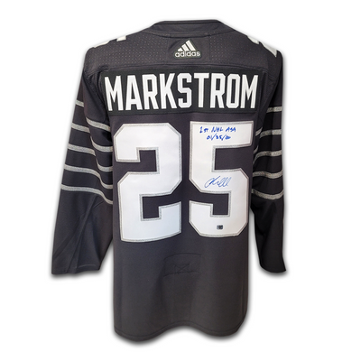 Jacob Markstrom All Star Game 2020 Vancouver Canucks Storm Gray Adidas Jersey Inscribed 1st NHL ASG
