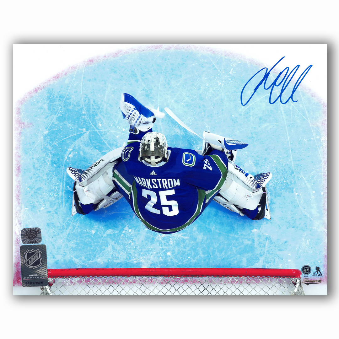 Jacob Markstrom Vancouver Canucks Home Autographed 8x10 Photo