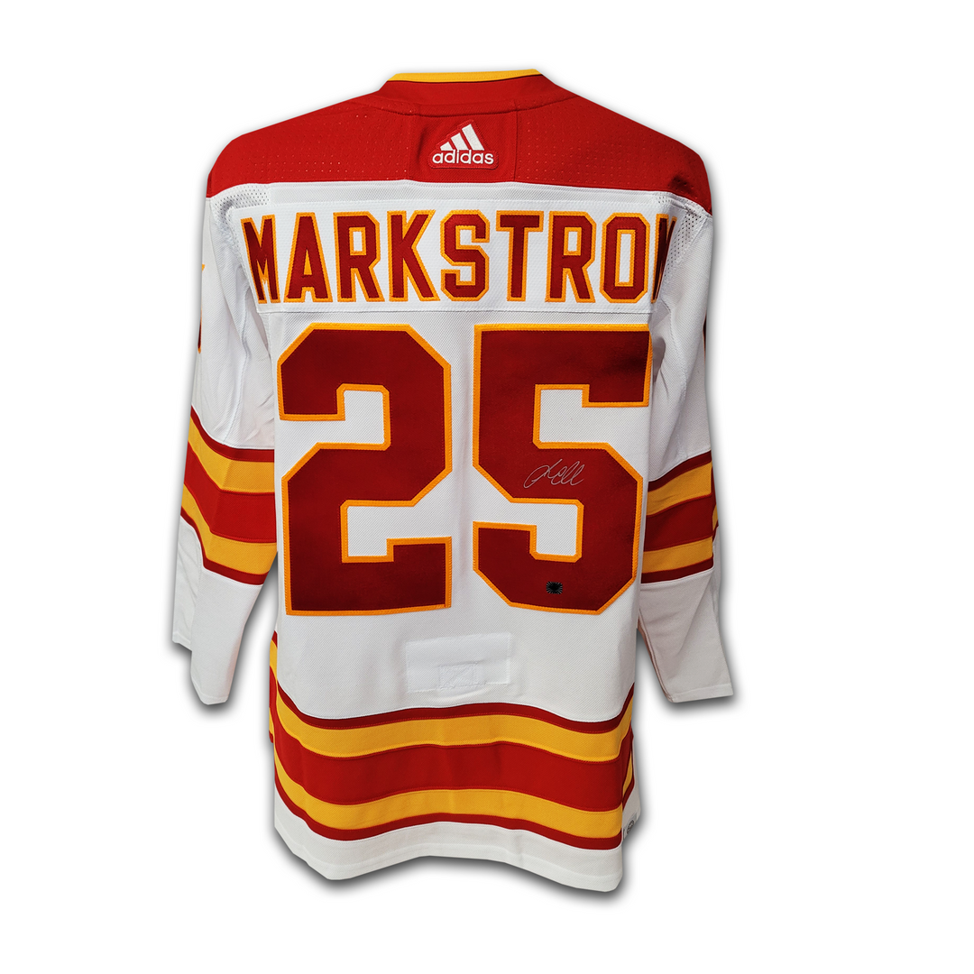 Jacob Markstrom Calgary Flames White Adidas Jersey