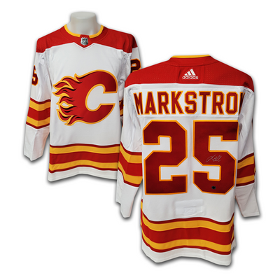 Jacob Markstrom Calgary Flames White Adidas Jersey