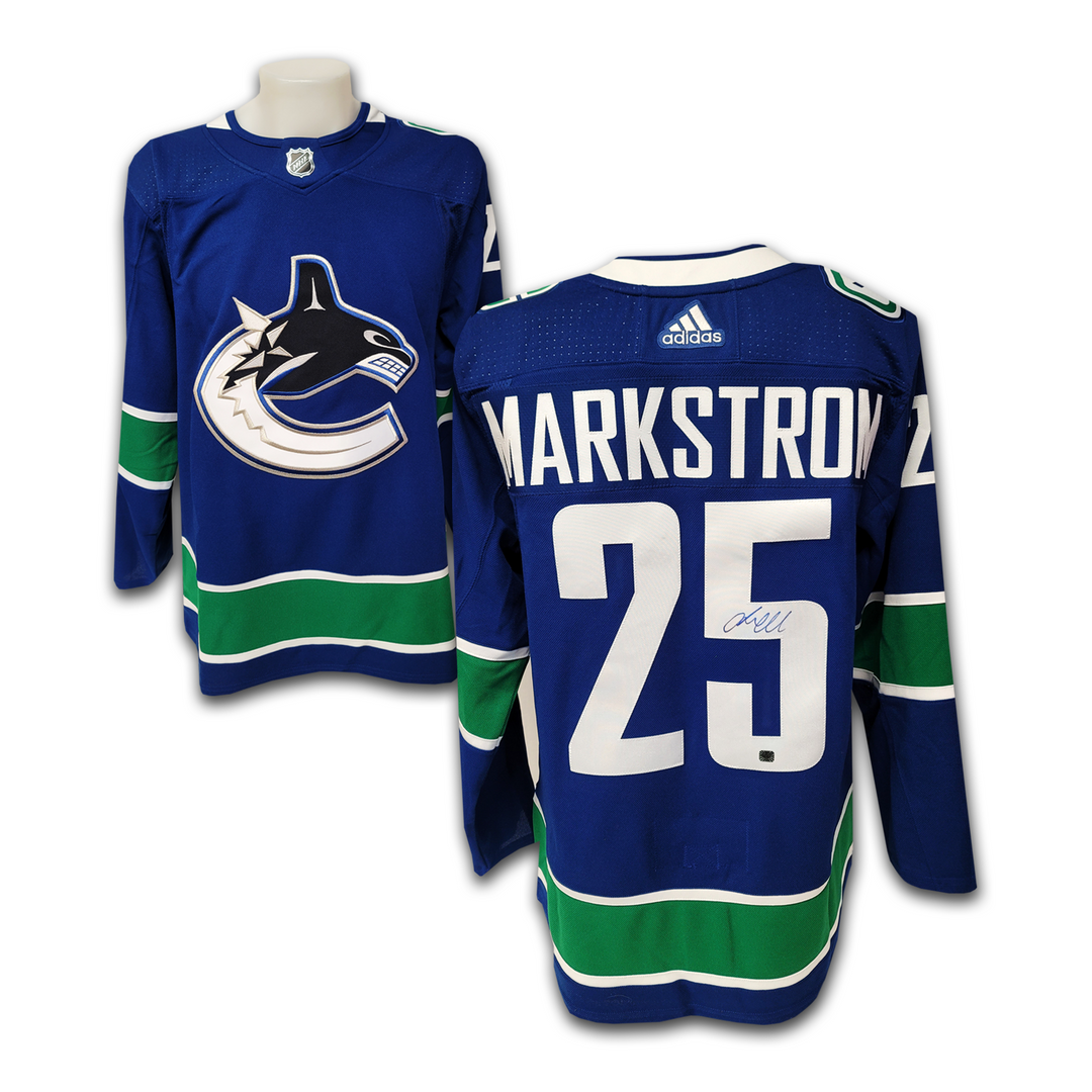 Jacob Markstrom Vancouver Canucks Blue Adidas Jersey