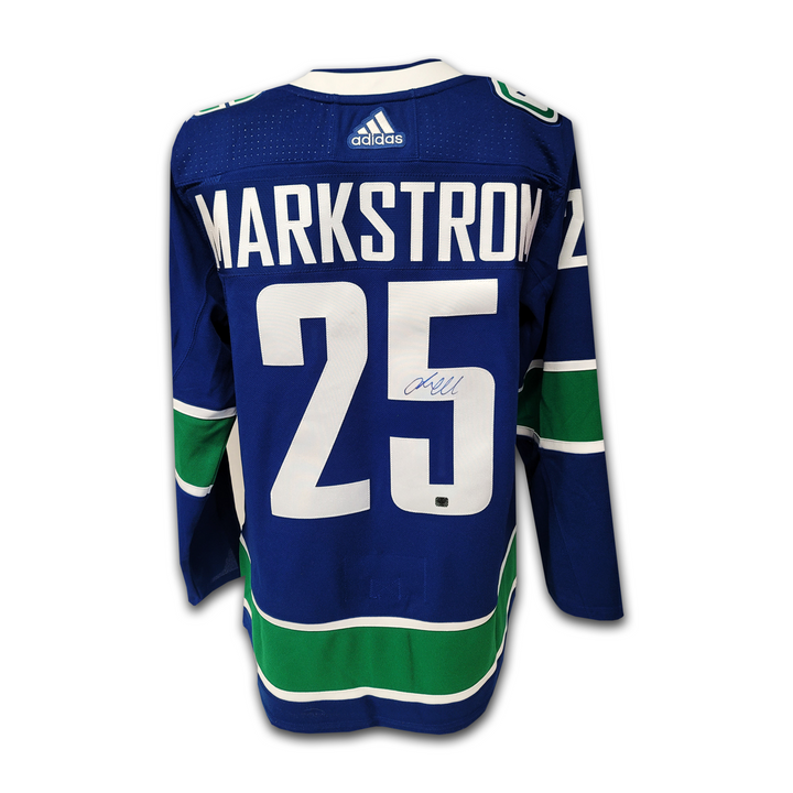 Jacob Markstrom Vancouver Canucks Blue Adidas Jersey
