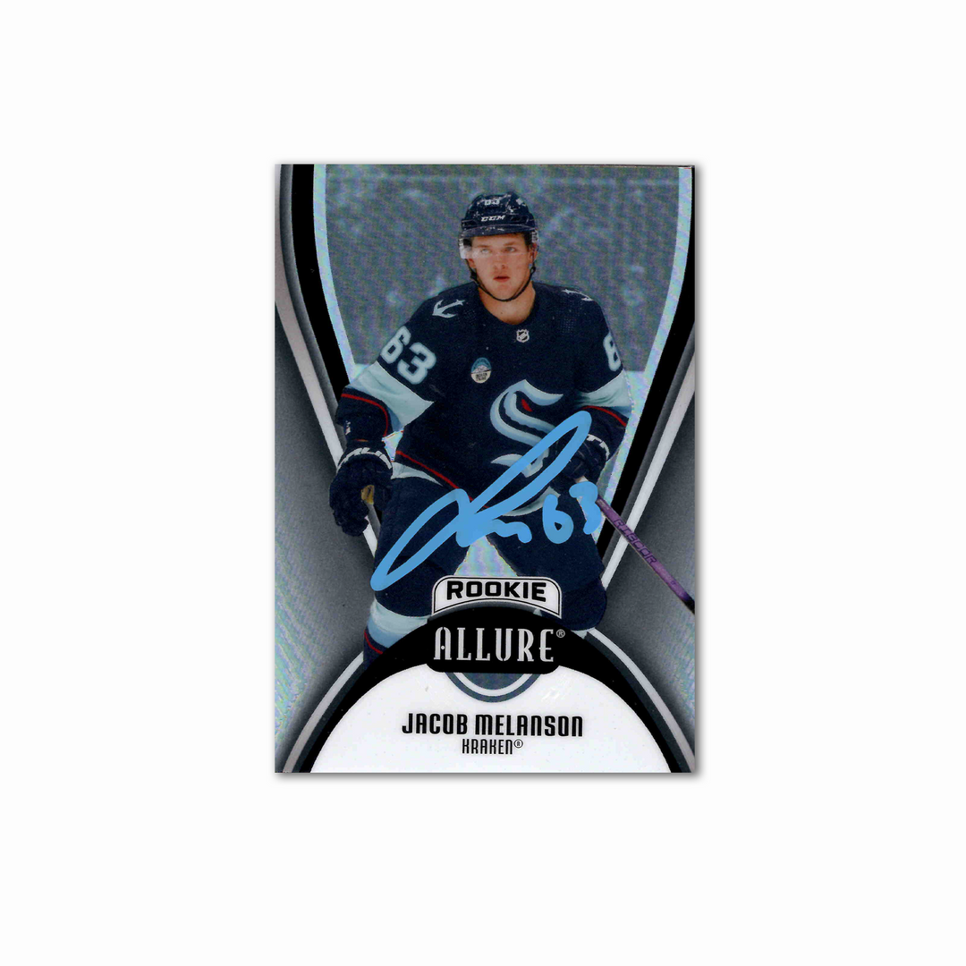 Jacob Melason Autographed Seattle Kraken 2025-26 Allure Black Rainbow #127 Hockey Card