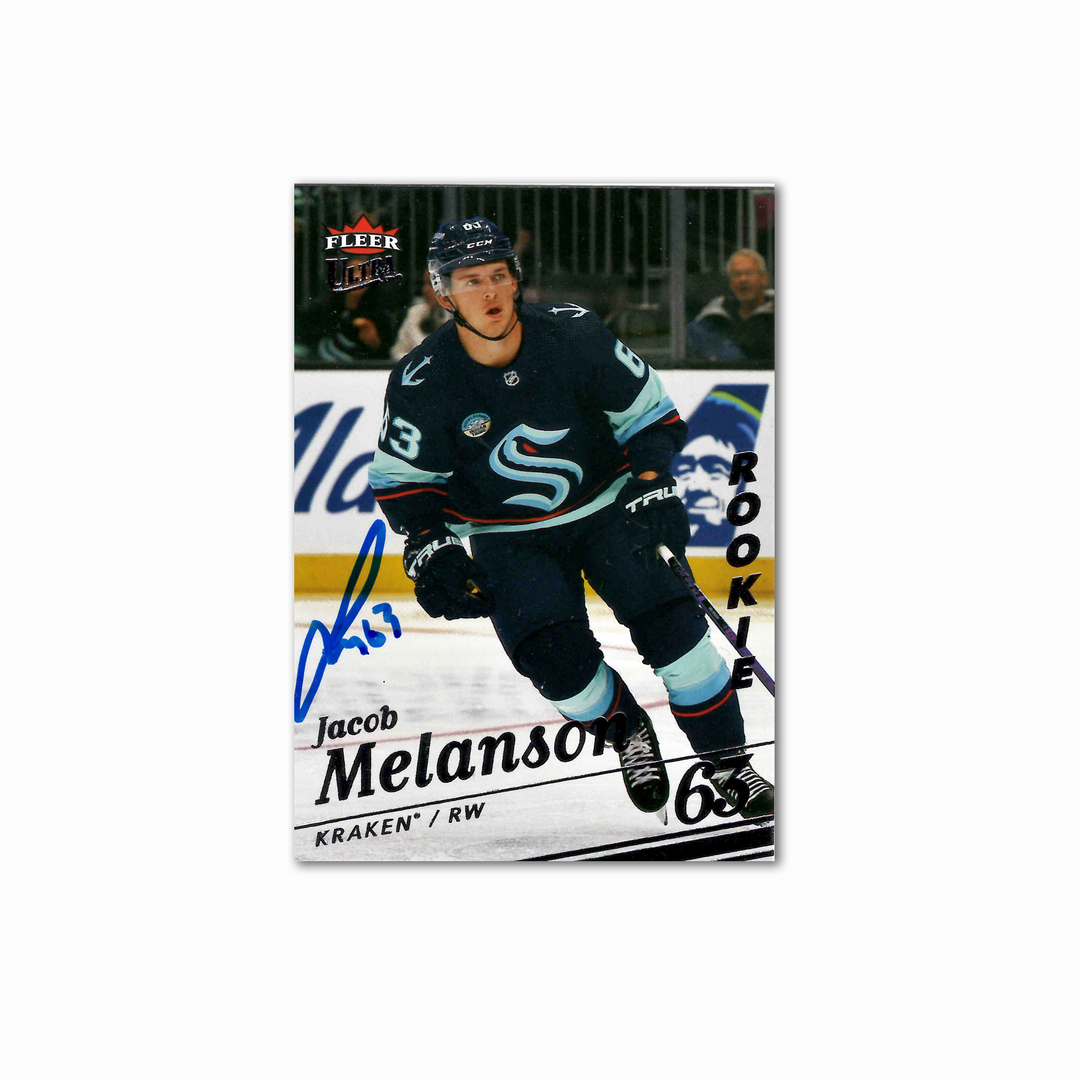 Jacob Melanson Autographed Seattle Kraken 2025-26 Fleer Ultra 