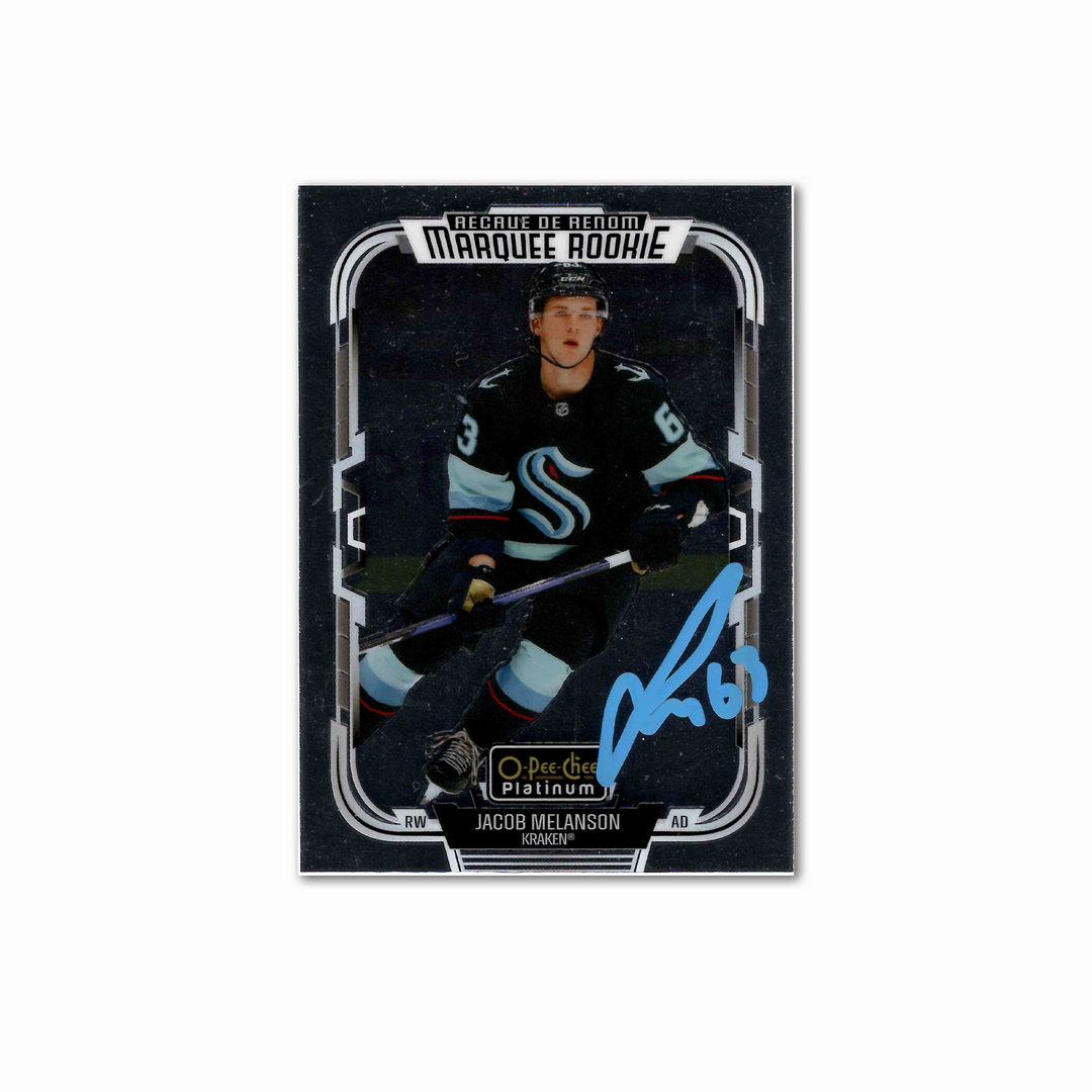 Jacob Melason Autographed 2025-26 OPC Marquee Rookie Platinum #252 Hockey Card