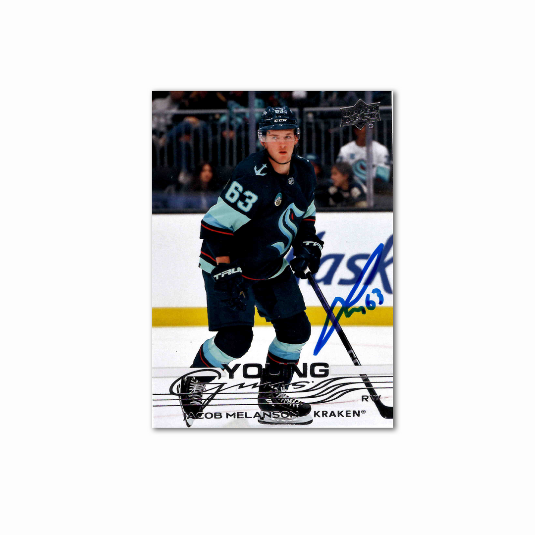 Jacob Melason Autographed Seattle Kraken Young Guns Hockey Card