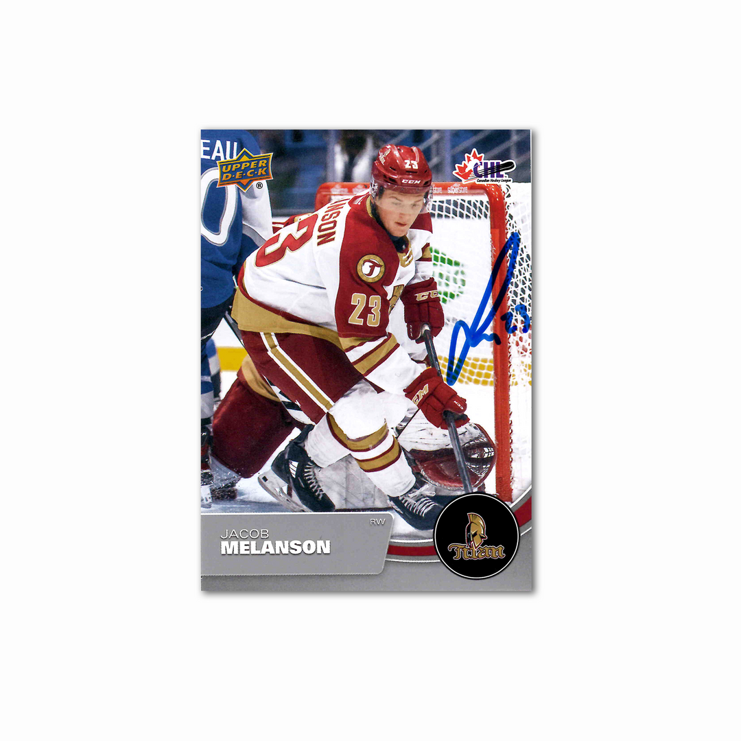 Jacob Melanson Autographed 2021-22 UDA CHL 