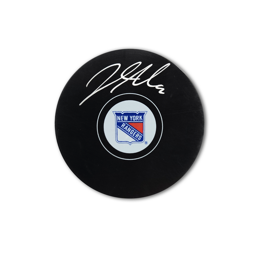 Jacob Trouba Autographed New York Rangers Hockey Puck