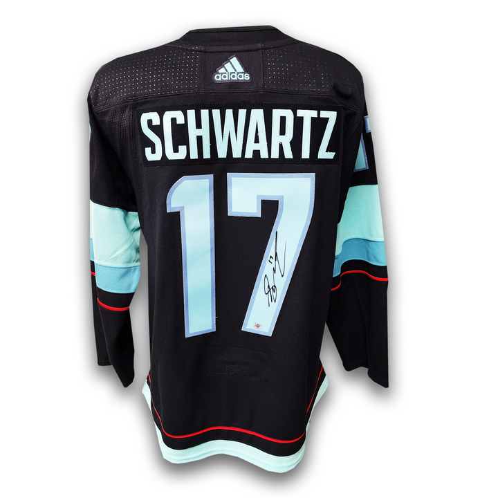 Jaden Schwartz Autographed Seattle Kraken Home Adidas Jersey