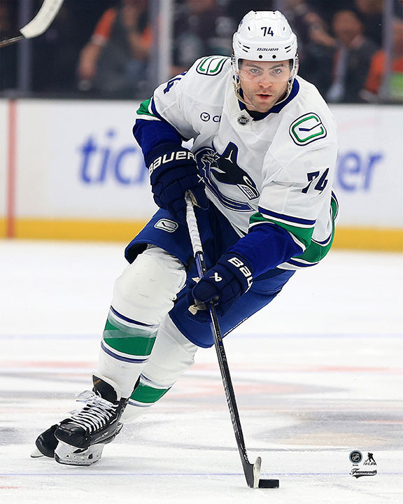 Pre-Order - Jake Debrusk Autographed Vancouver Canucks Away 8x10 Photo