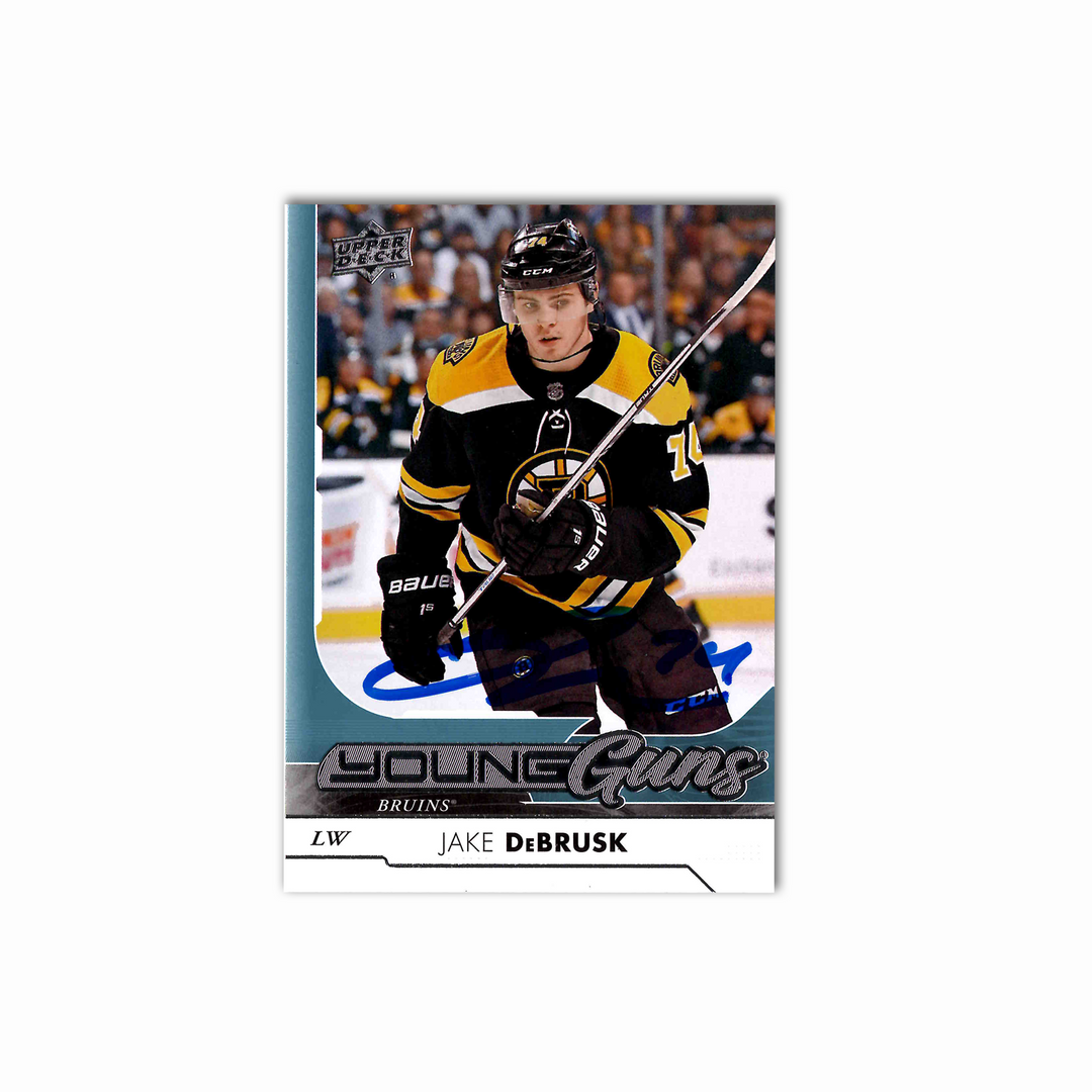 Jake Debrusk Autographed Boston Bruins Young Guns Hockey Card