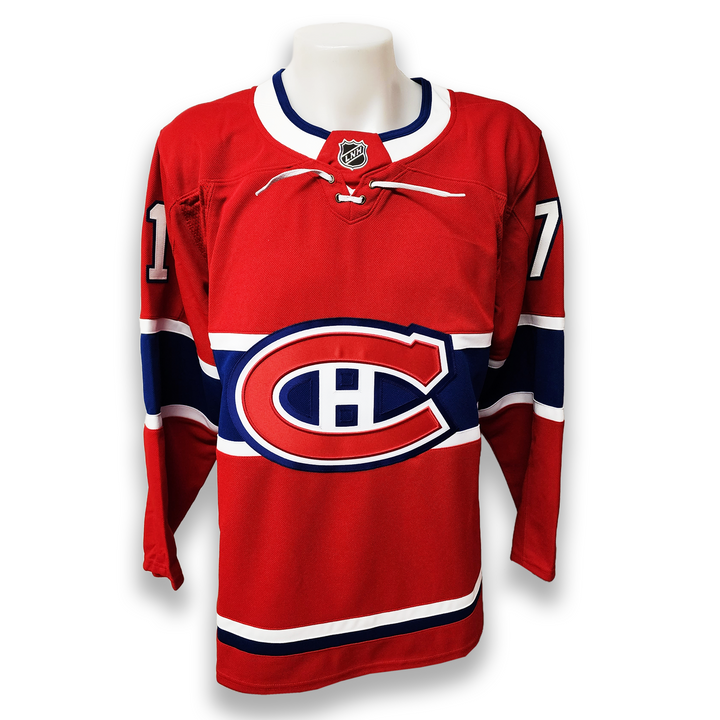Jake Evans Autographed Montreal Canadiens Home Fanatics Premium Jersey