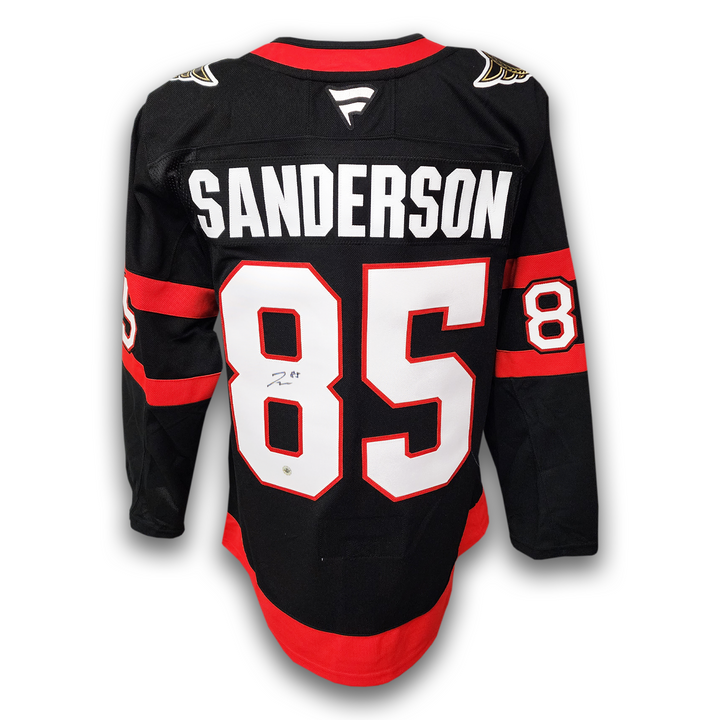 Jake Sanderson Autographed Ottawa Senators Home Fanatics Premium Jersey