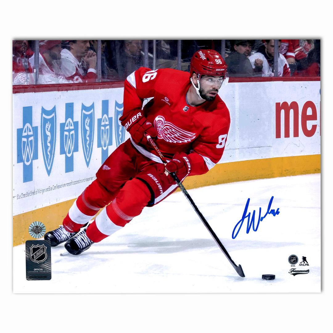 Jake Walman Autographed Detroit Red Wings Home Horizontal 8x10 Photo
