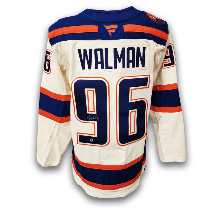 Jake Walman Autographed Edmonton Oilers Alternate Fanatics Premium Jersey