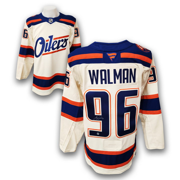 Jake Walman Autographed Edmonton Oilers Alternate Fanatics Premium Jersey