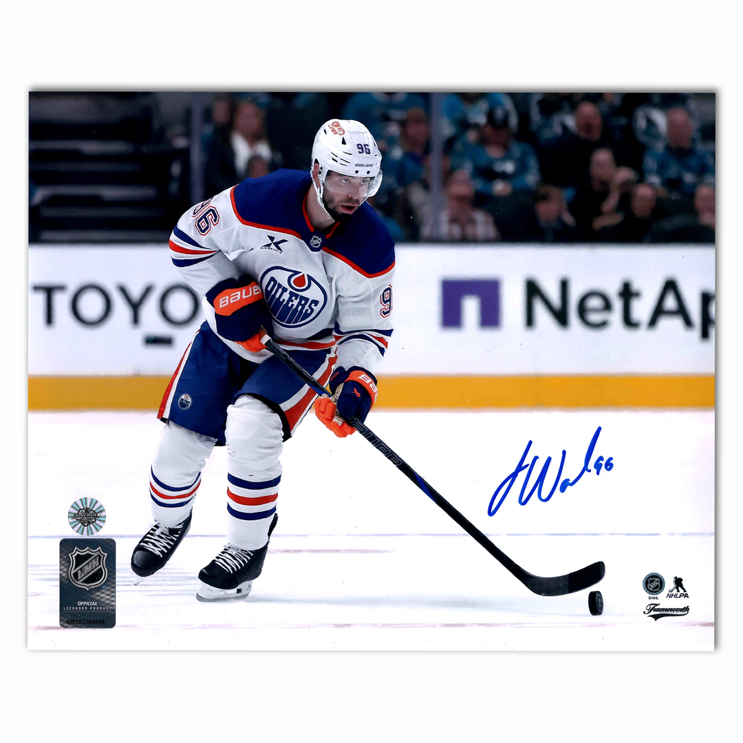 Jake Walman Autographed Edmonton Oilers Away Horizontal 8x10 Photo